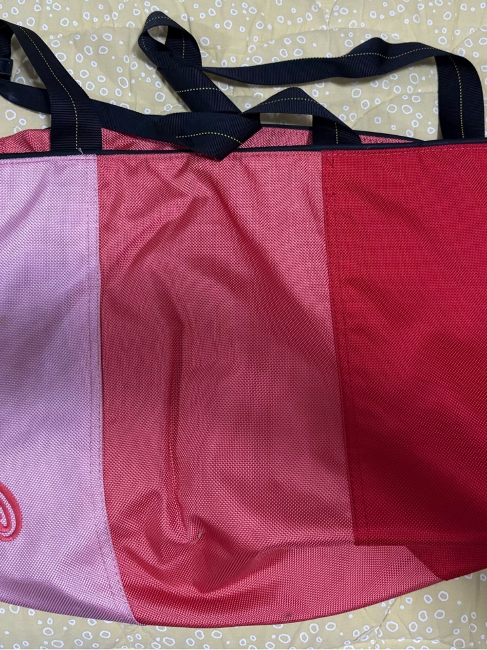 Timbuk2 Pink to Red Colorblock Travel Tote Bag